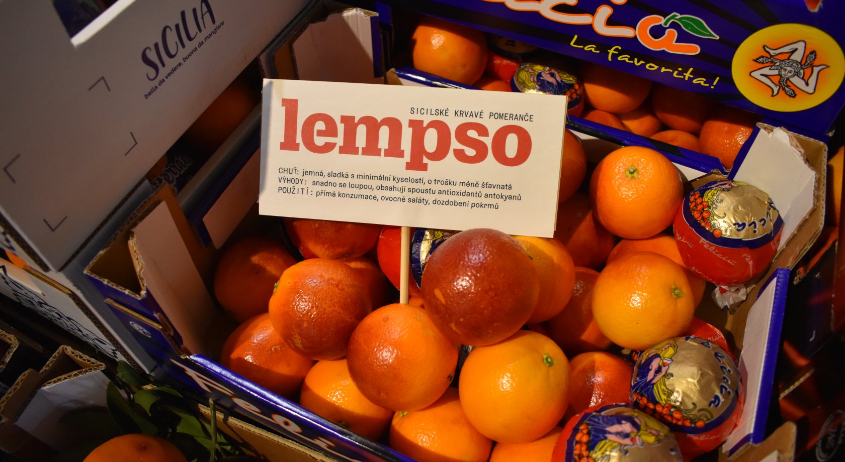 sicilské krvavé pomeranče Lempso