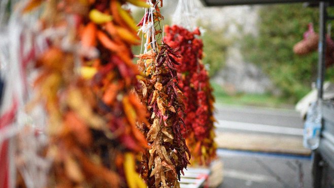 Sarubbi, chilli papričky, peperoncino, calabria